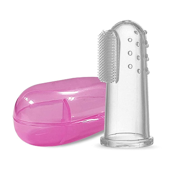 Cepillo de dientes suave para bebés, Perfecto para la dentición y la limpieza oral de niños y bebés rosa