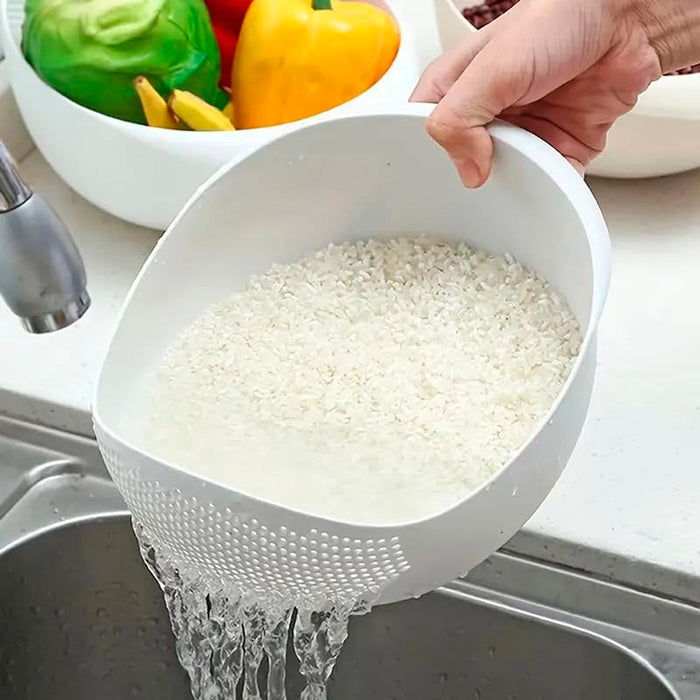 Escurridor de plástico pequeño, Colador de cocina, Tamiz alimentos, Colador para frutas y verduras, Cesta escurridora