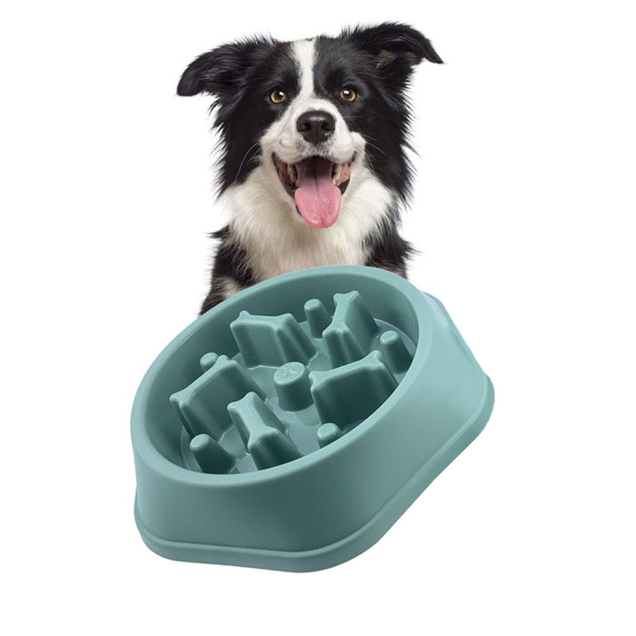Comedero perro antivoracidad, Comedero alimentación saludable y digestión lenta, Plato perro adecuado para mascotas pequeñas/medianas/grandes, Antideslizante, Cuenco de alimentación lenta para mascotas
