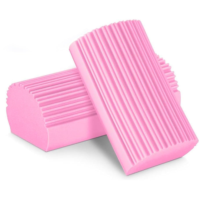 Pack 2 Damp Duster, Esponja mágica atrapapolvo, Plumero para limpiar persianas, ventilaciones, radiadores, zócalos, espejos y telarañas, Atrapa polvo