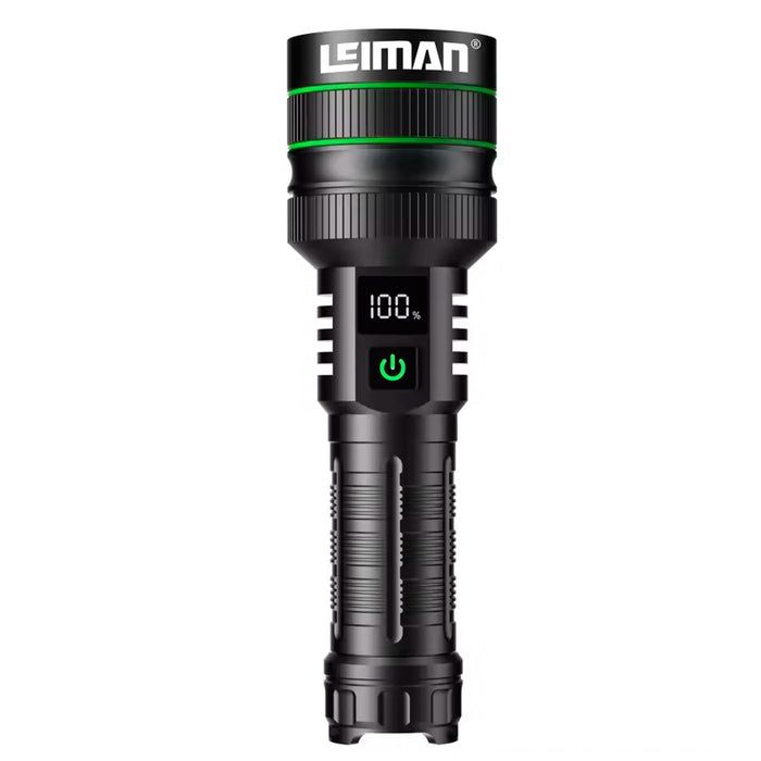 Linterna LED recargable superbrillante, 10.000 lúmenes altos, linterna táctica con zoom XHM77.2 con 5 modos, linternas impermeables más brillantes para emergencias, camping, senderismo