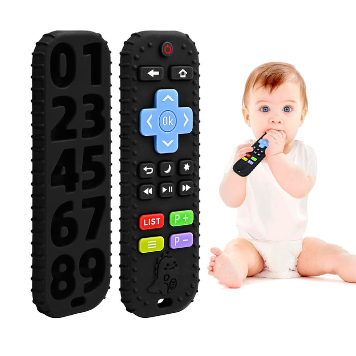 Mordedor mando a distancia, Juguete para bebe, Alivio de la dentición, Juguetes de grado alimenticio