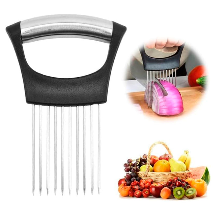 Soporte para cortar cebolla, tomates, aguacates, huevos y otras verduras de acero inoxidable