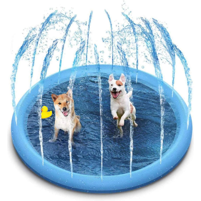 Almohadilla de aspersor de juego, Piscina aspersor para perros, Splash pad mascotas, Splash Sprinkle Play Pad Mat, Alfombra de agua para perros