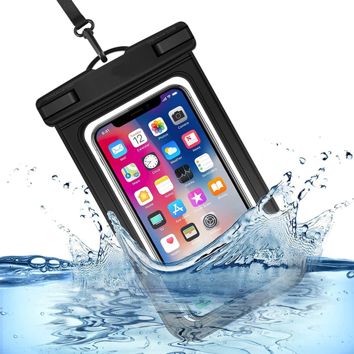 Funda Impermeable para móvil, Bolsa estanca celular universal para iPhone 16/15/14/13/12 Mini/Pro/Pro MAX/11/XS/XR/8 Plus/7 Plus/XS MAX, Galaxy Note10+/S20 Ultra/S20+/S10e, Huawei hasta 7"