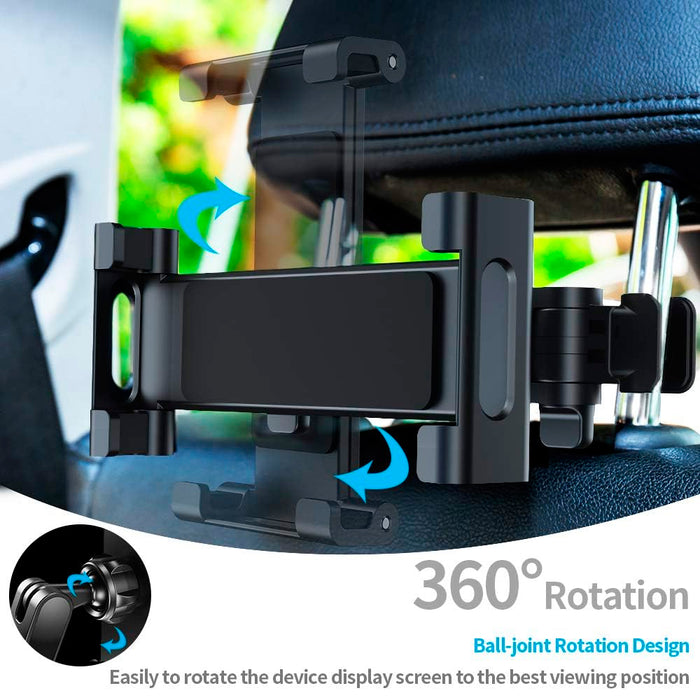 Soporte para tableta y teléfono en el asiento trasero del coche Soporte para tableta y teléfono en el asiento trasero del coche