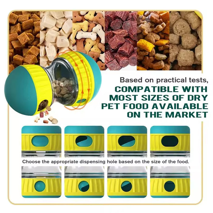 Juguete interactivo para perros, Alimentador, Dispensador de golosinas, Comedero de rompecabezas para perros, Alimentación lenta para masticables